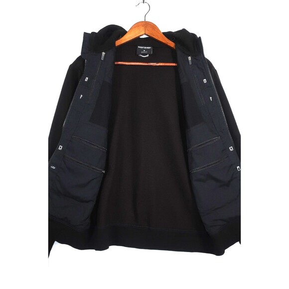 SCOTTeVEST Black Microfleece Hoodie Jacket Full Zip 21 Pockets Technical Men's S - Picture 11 of 13